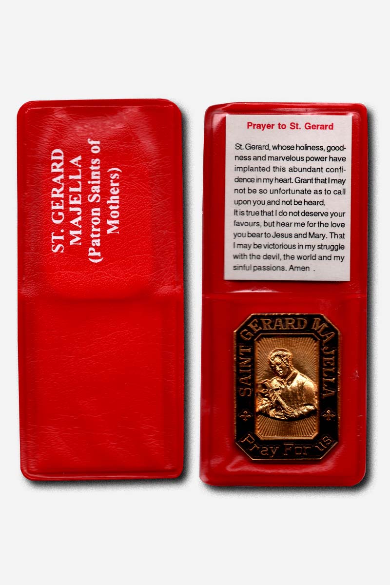 Saint Gerard Majella Pocket Prayer - Red