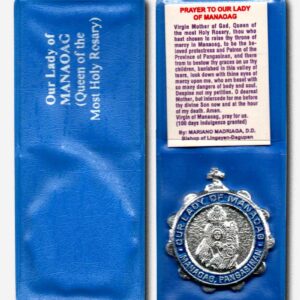 Our Lady of Manaoag Pocket Prayer - Aluminum Blue