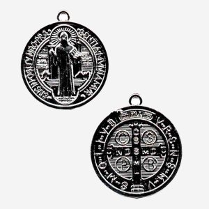 Saint Benedict Medal Round-Small 2 x 2 cm
