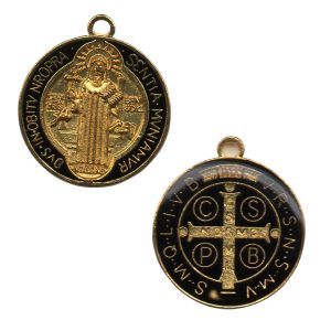 Saint Benedict Medal GOLD BLACK