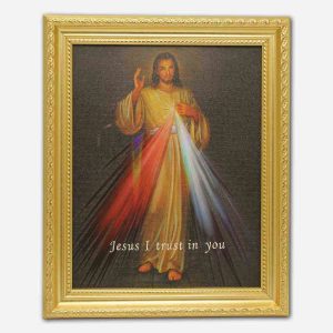 Divine Mercy - Glass Covered - 10 x