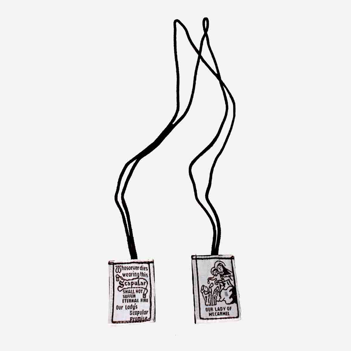 Devotional Scapular Embroidered Fabric - Small