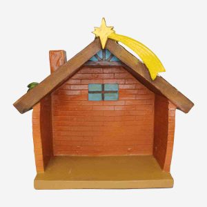 NATIVITY HOUSE - 21 X 9 X 19 cm