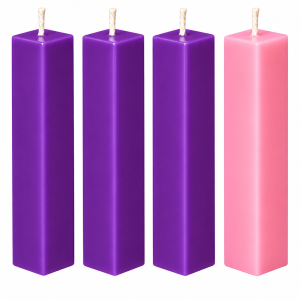 Advent Candle with Prayer Guide - Small