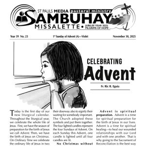 Sambuhay Missalette | November 30 | First Sunday of Advent