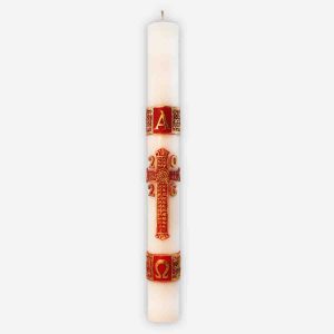 Paschal Candle 2026 Red 4 x 4 x 36 inches