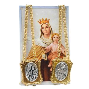 Devotional Scapular - Gold - Made in Italy