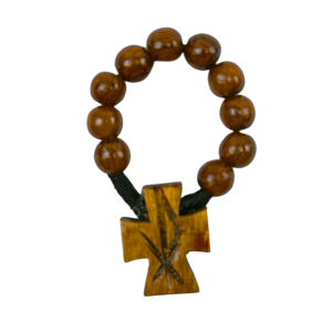 10 Beads Wooden Rosary Ring
