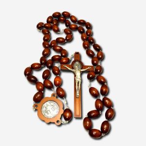 Wooden Wall Mounted Rosary - 56 inches