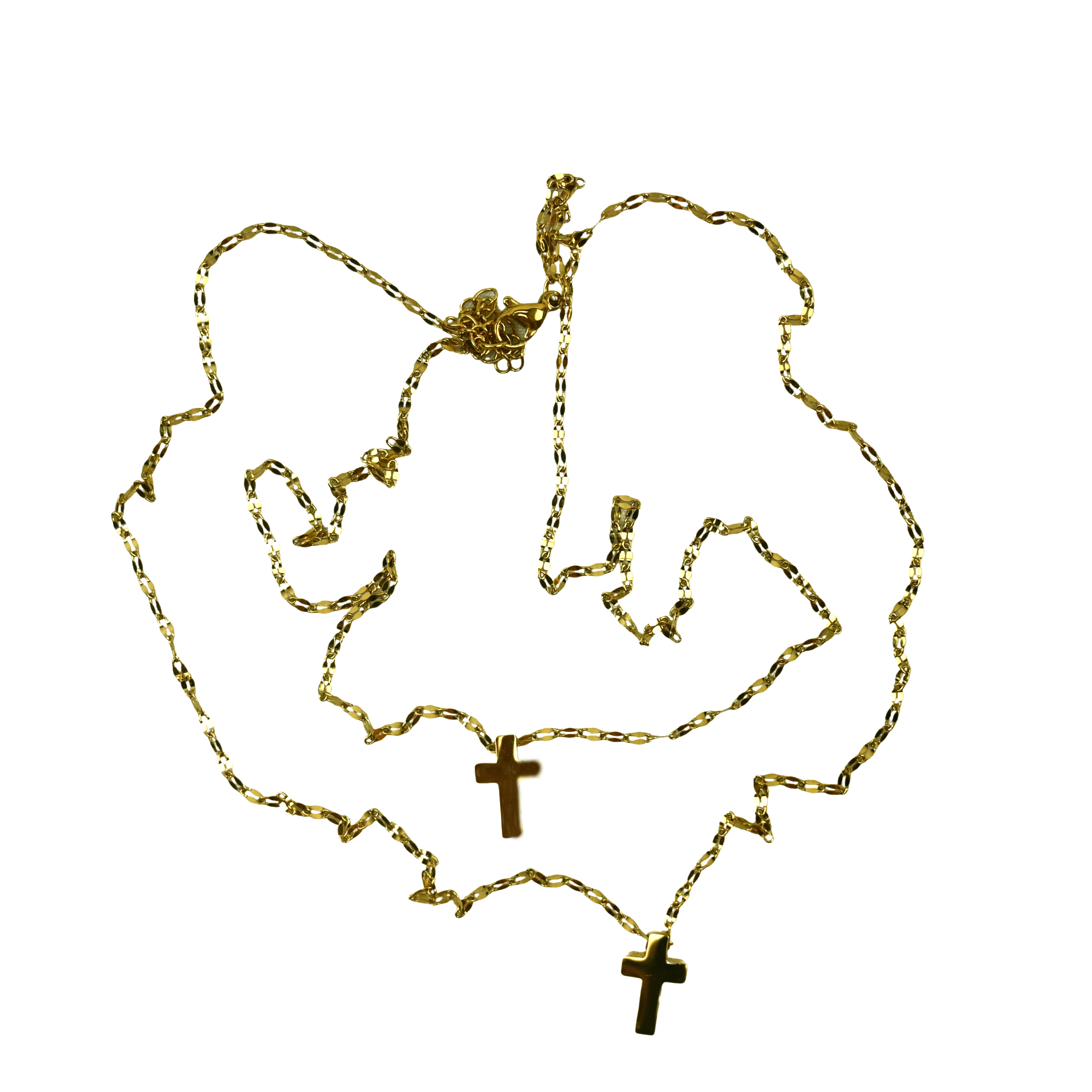 Double Cross Necklace