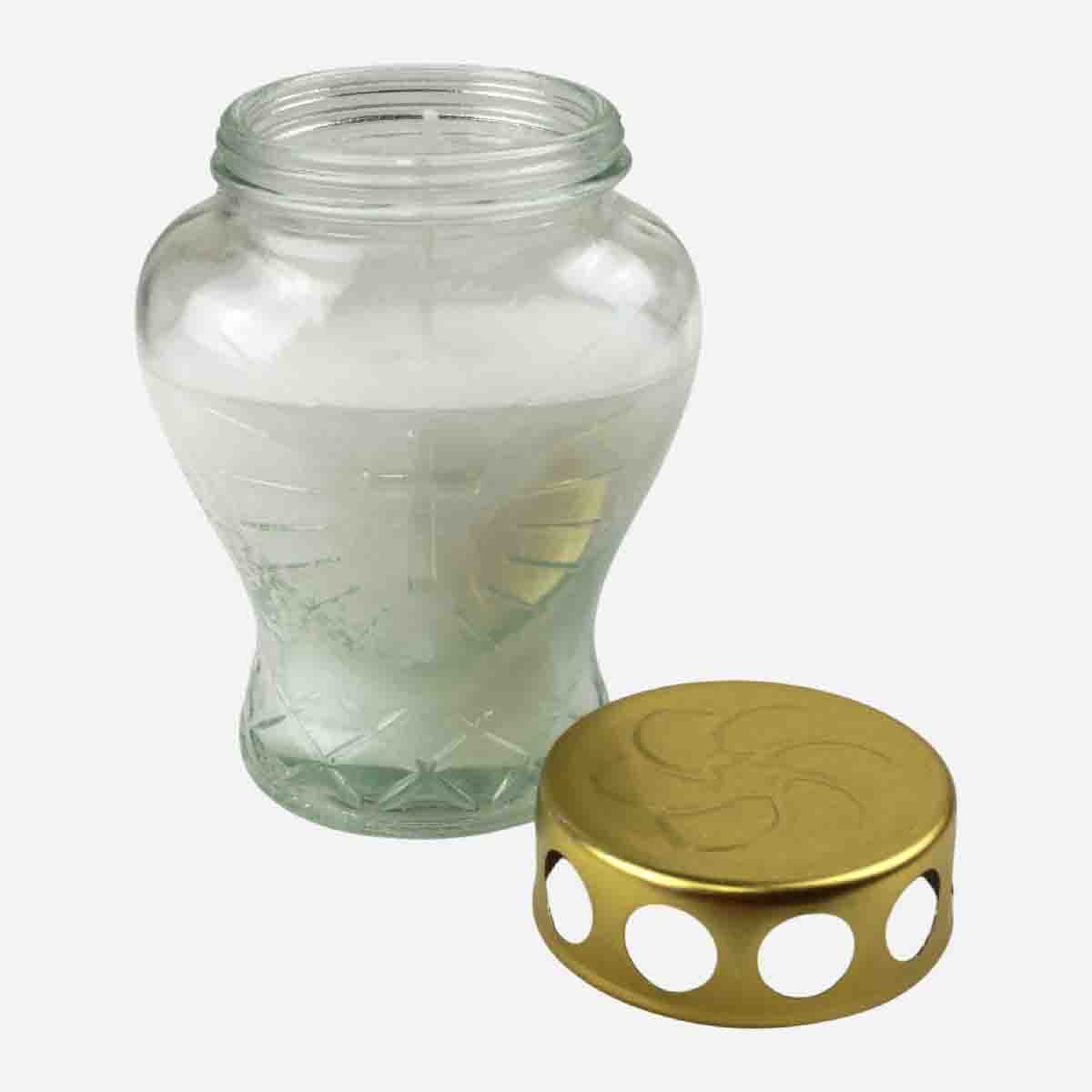 Candle in Glass with Cover - 5 inches - Image 3