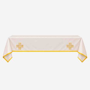 Altar Cloth White and Gold 2 1/2 Yards