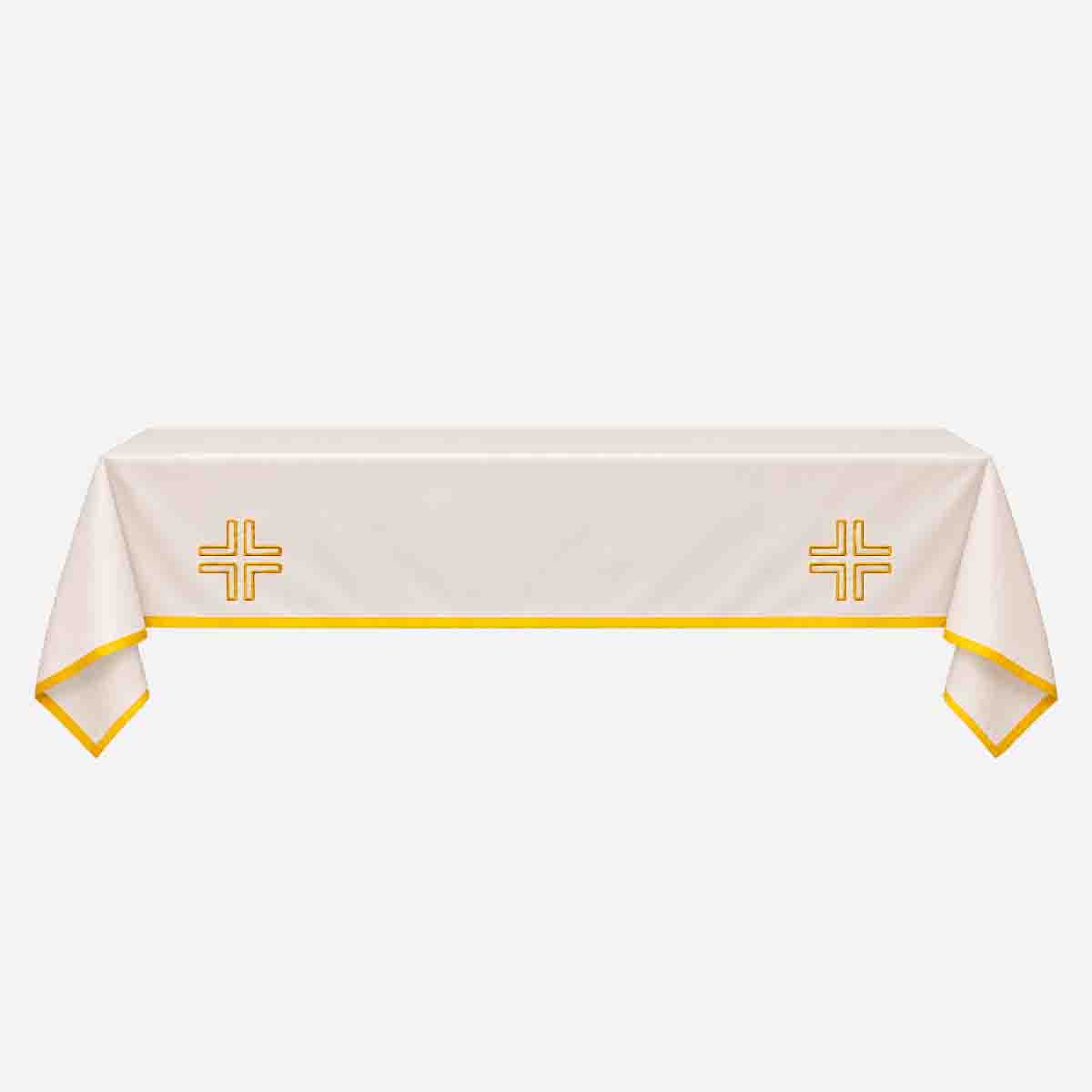 Altar Cloth White and Gold 2 1/2 Yards