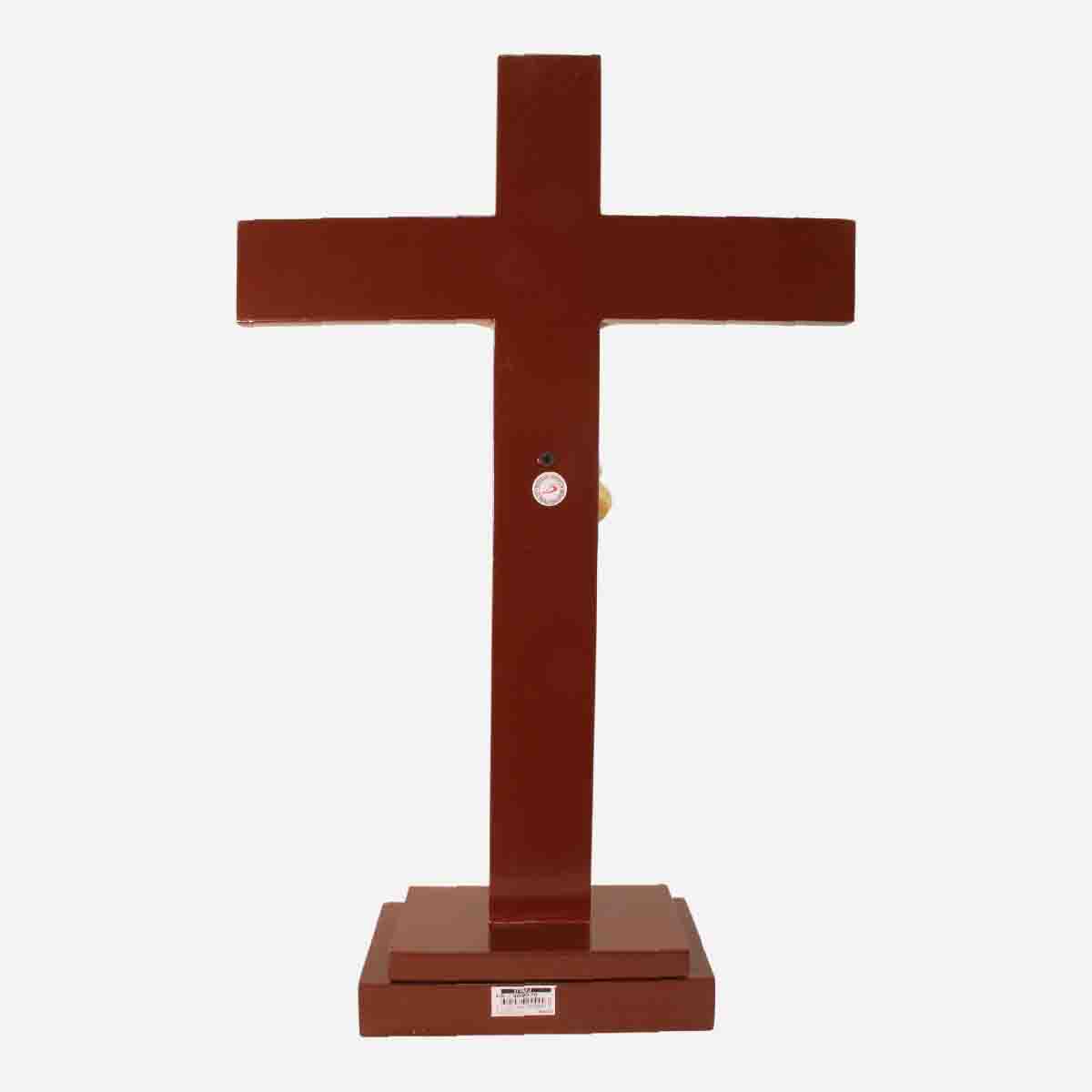 Standing Crucifix with Rosary Case inside the Base – 5 x 3 x 7.5 inches - Image 5