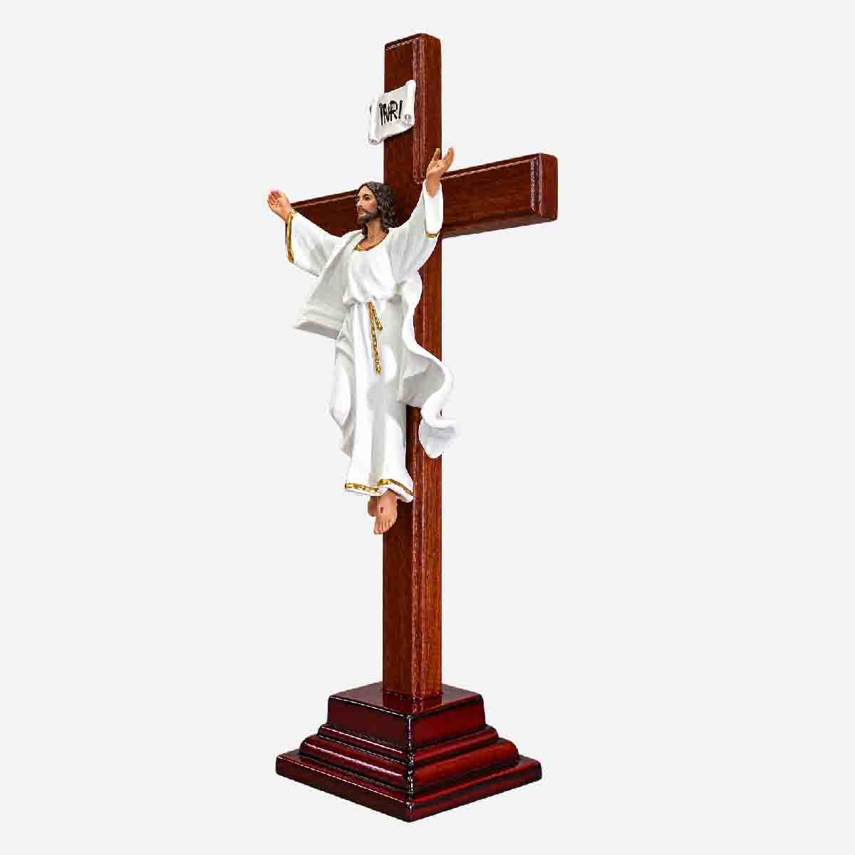 Resurrection Standing Crucifix - 6.5 x 3 x 13 inches - Image 3