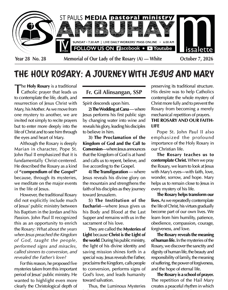 Memorial of Our Lady of the Rosary (October 7, 2027)